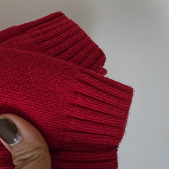 Janie and Jack Red and White Moose Crewneck Sweater Boys Size 5 - Picture 5 of 6